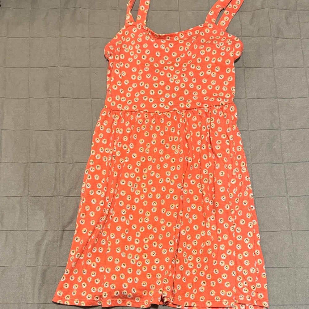 Coral Sunflower Dress
